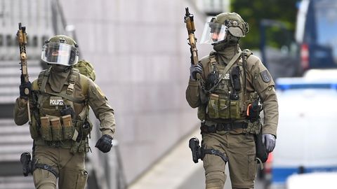 Einsatzkräfte der Polizei in Berlin