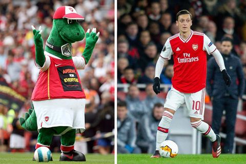 Arsenal London: Maskottchen nach 27 Jahren geschasst: So will Mesut Özil den "Gunnersaurus" retten
