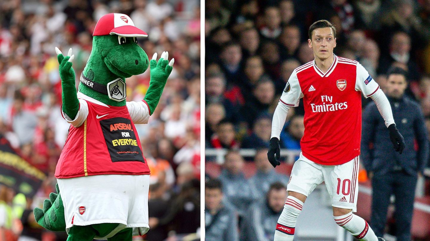 Arsenal London: Maskottchen nach 27 Jahren geschasst: So will Mesut Özil den "Gunnersaurus" retten