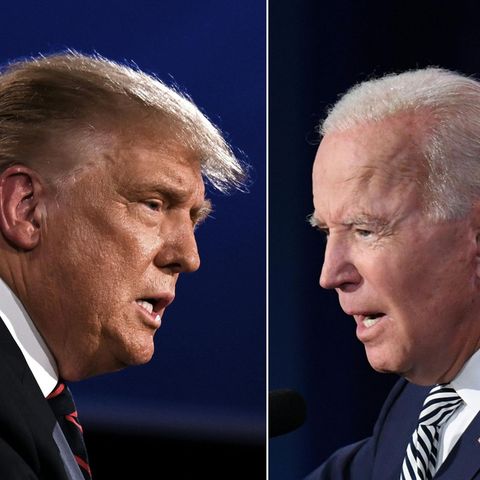 US-Präsident Donald Trump (links) und Präsidentschaftskandidat Joe Biden
