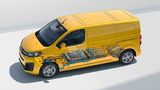 Den Opel Vivaro-e gibt es mit zwei Batteriegrößen: 50 kWh und 75 kWh