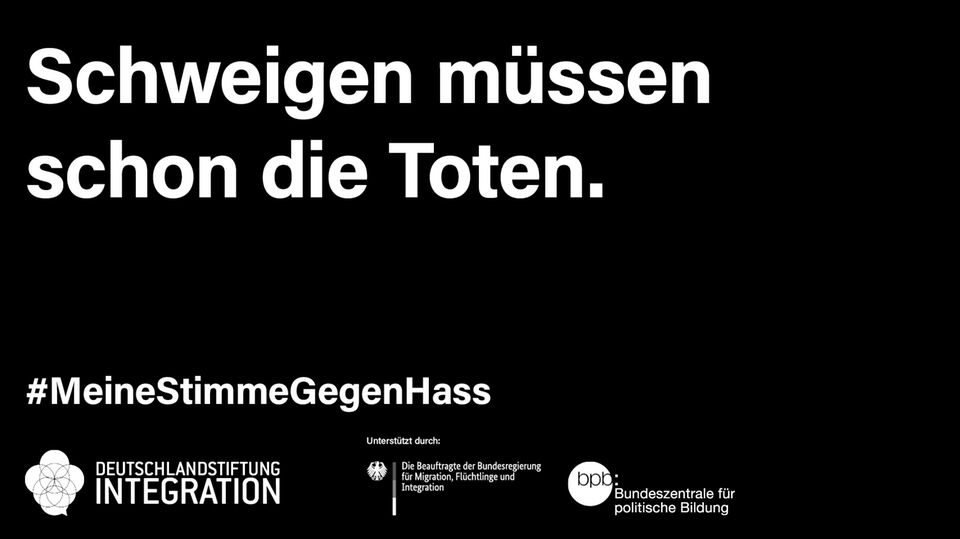 Mit Motiven wie diesen will die Initiative #MeineStimmegegenRassismus an die Opfer rechter Gewalt erinnern.