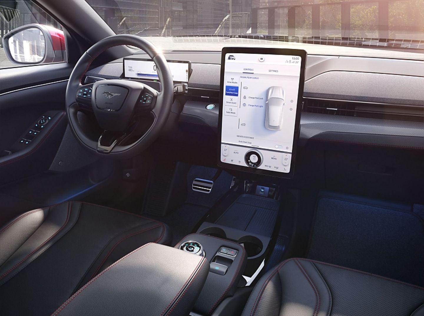 Das Cockpit der Ford Mach-E Baureihe