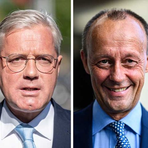 Die Bewerber um den CDU-Parteivorsitz Norbert Röttgen, Friedrich Merz, Armin Laschet