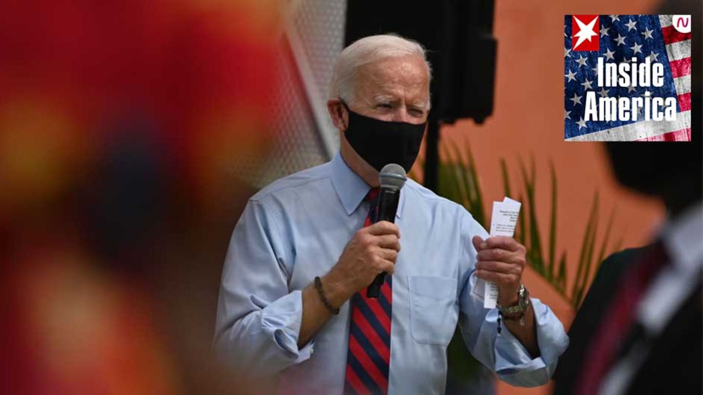 Joe Biden beim Wahlkampf in Little Haiti