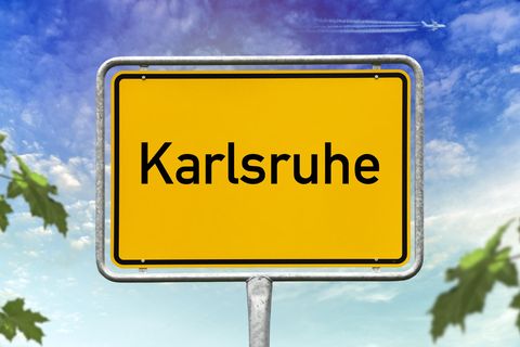Karlsruhe Ortsschild