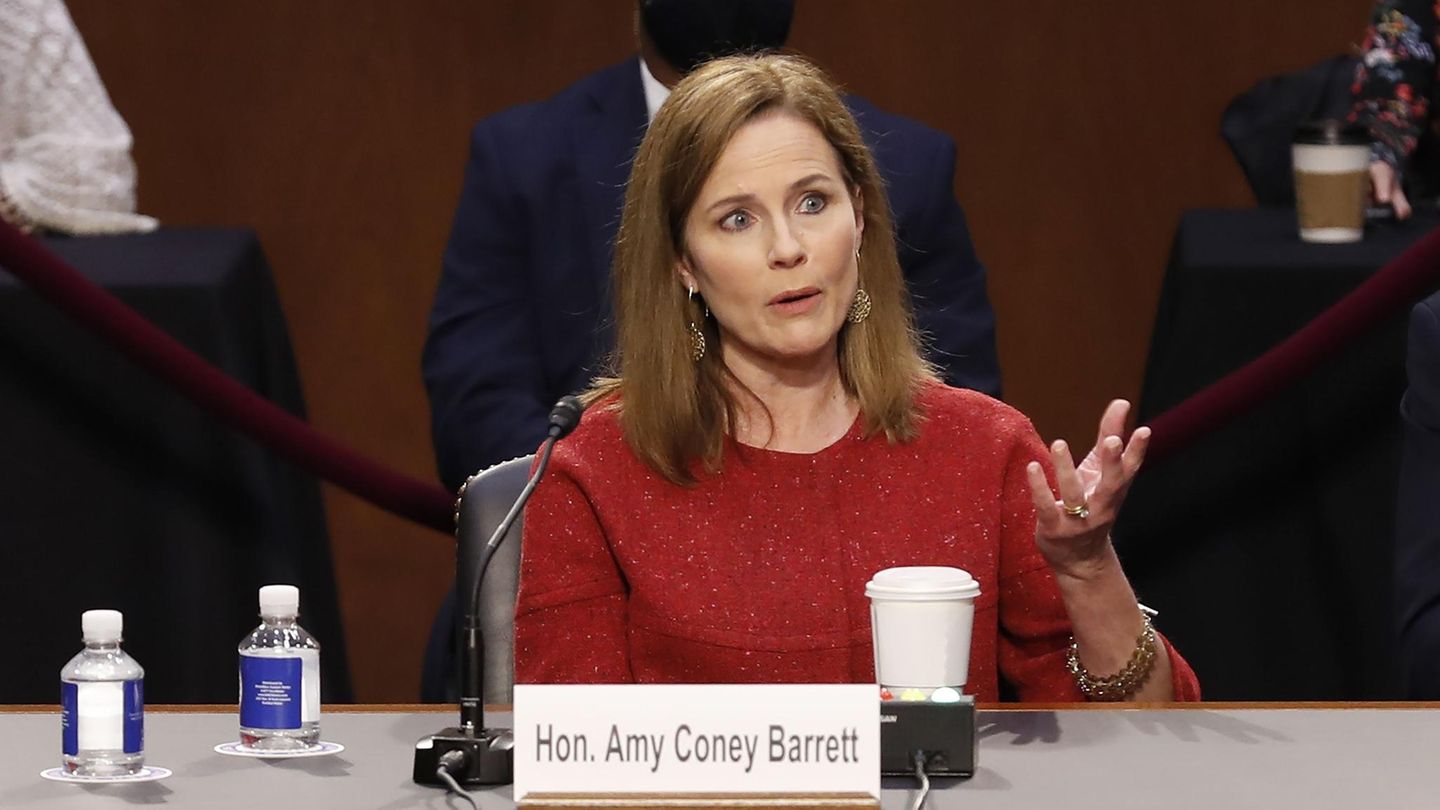 Amy Coney Barrett, die Kandidatin von US-Präsident Donald Trump für den Obersten Gerichtshof
