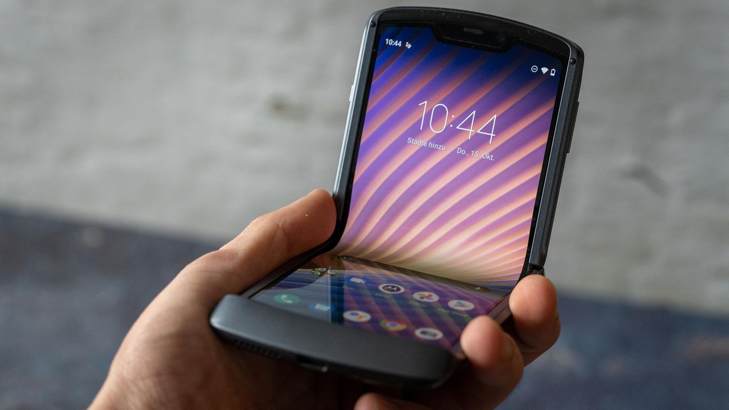 Klappt gut: das Motorola Razr 5G