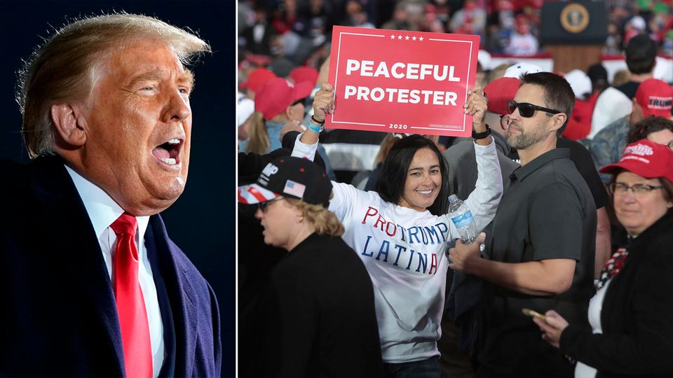US-Wahl: Ironisches Werbeplakat weist Trump-Fans in Iowa den Weg