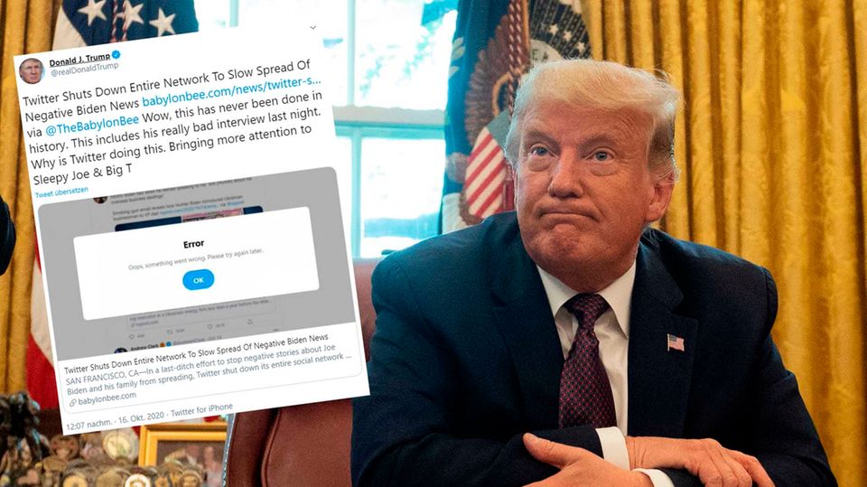 Donald Trump fällt auf SatireText rein und verbreitet ihn bei Twitter