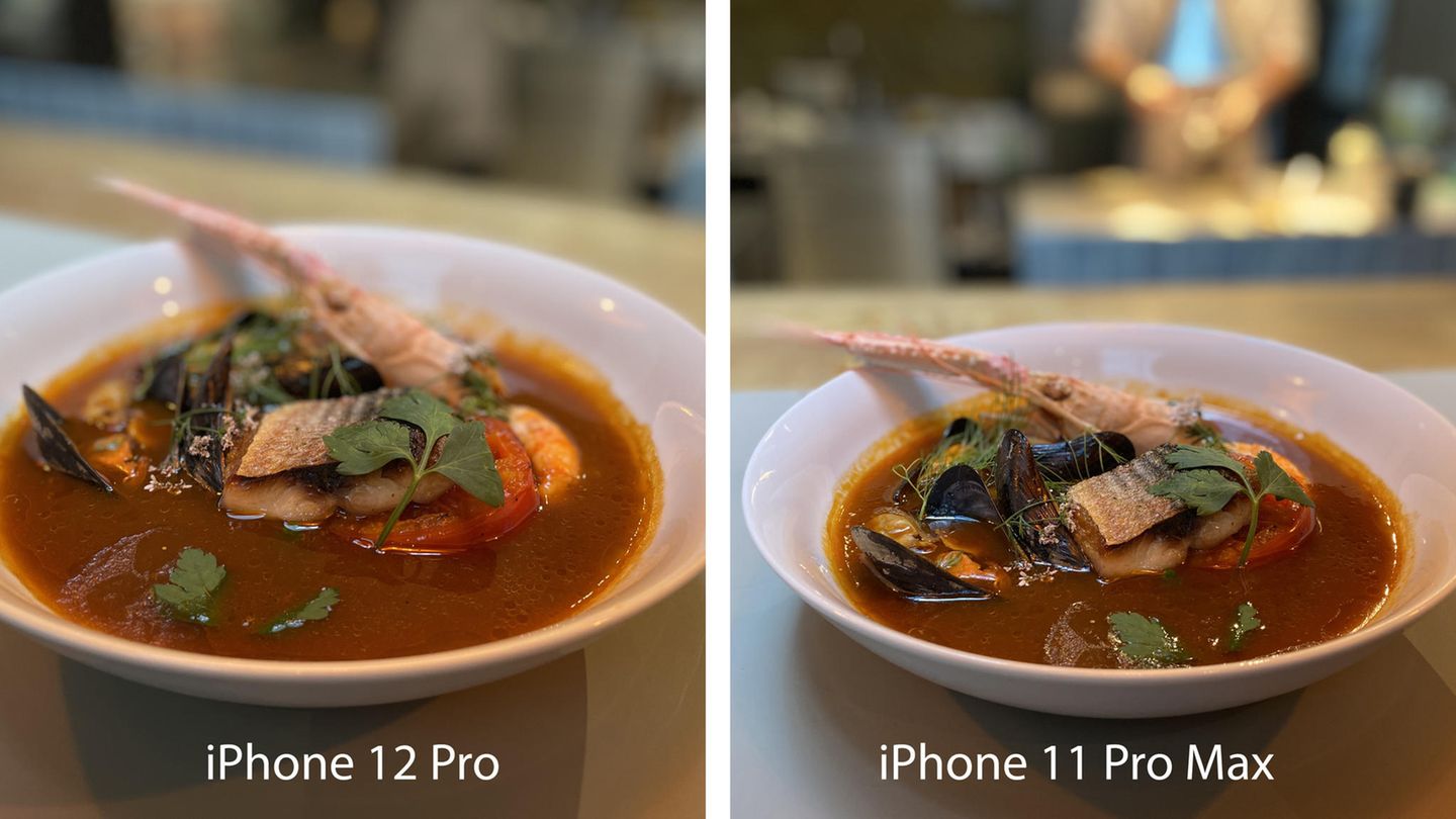 Hier ist der Unterschied jedoch offenkundig: Beim iPhone 12 Pro kommen wir mit dem Portraitmodus deutlich näher an das Objekt heran. Dadurch gelingen Bilder mit noch mehr Tiefenunschärfe.