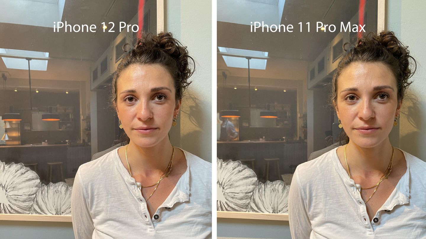 Auch hier erkennt man, wie das iPhone 12 Pro bei gleicher Beleuchtung die Porträts automatisch anpasst.