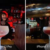 Im Ultraweitwinkel sind die Unterschiede frappierend: Das iPhone 12 Pro (zwei Sekunden Belichtungszeit) macht ein helleres, rauschärmeres Bild mit viel mehr Details. Der Nachtmodus ist in dieser Situation ein Gewinn.