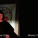 War das iPhone 11 Pro Max defekt? Hatten wir versehentlich den Finger auf der Linse? Weder noch: Wir befinden uns in einem fast stockdunklen Raum - und wollten mit dem Porträtmodus fotografieren. Das Vorjahresmodell quittierte direkt den Dienst und riet uns, den Blitz einzuschalten. Das neue fokussierte dank Lidar-Sensor das Model. Nach drei Sekunden entstand ein leicht unscharfes, aber vorzeigbares Bild. Ein riesiger Unterschied zwischen den Generationen.