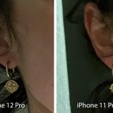 ... dass der Ohrring auf dem linken Bild deutlich mehr Details zeigt. Auch die Haarsträhnen wirken strukturierter. 