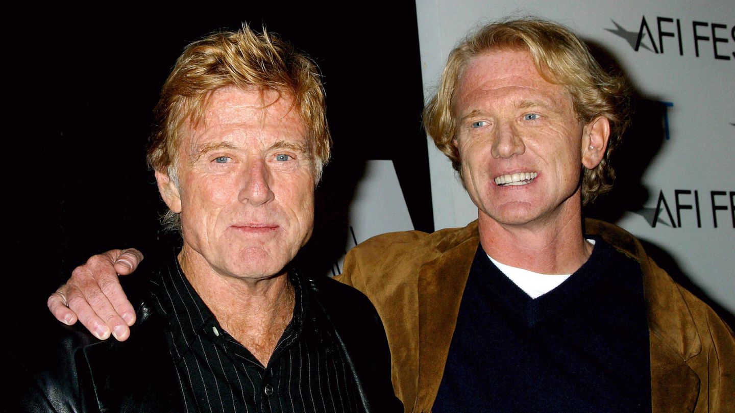 sSchauspieler Robert Redford und sein Sohn Jame