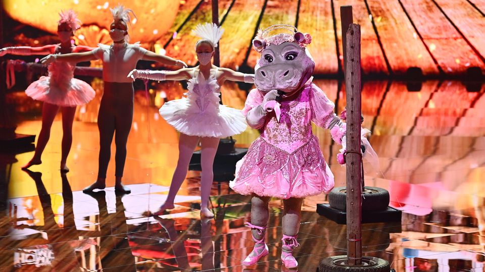 Ein singendes Nilpferd auf der Bühne: Die neue Staffel der ProSieben-Show "The Masked Singer" ist gestartet