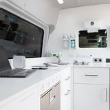 Der Rechner schickt die Ergebnisse per Wlan direkt an die entsprechenden Stellen