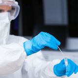 Die Proben werden vor Ort genommen