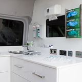 Die Oberflächen sind glatt und abwischbar