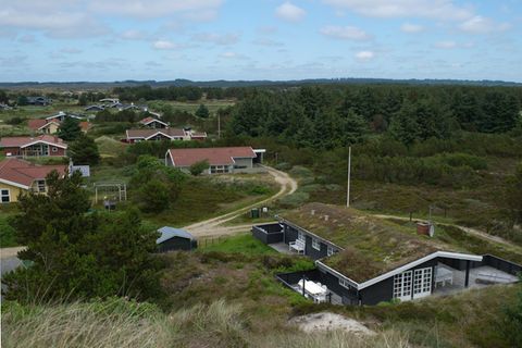 Ferienhäuser in Henne Strand, einem Ferienort an der dänischen Westküste, nördlich von Esbjerg
