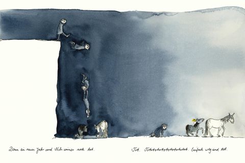 "Dann ein neues Jahr und Nils ist immer noch tot": Melanie Garanin verarbeitet in den Illustrationen von "Nils" den Tod ihres Sohnes