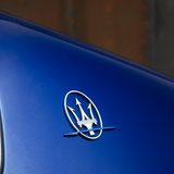 Der blaue Blitz im Dreizack symbolisiert die Elektrifizierung