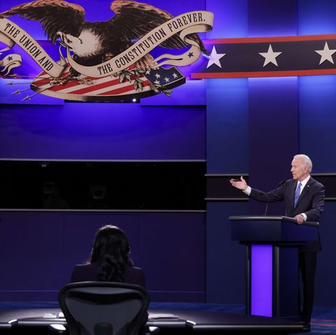 Die zweite TV-Debatte zwischen US-Präsident Donald Trump (l.) und Herausforderer Joe Biden