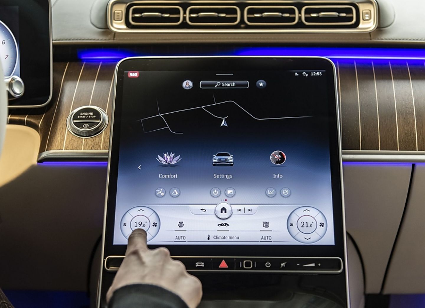 Das OLED-Display ist sehr scharf