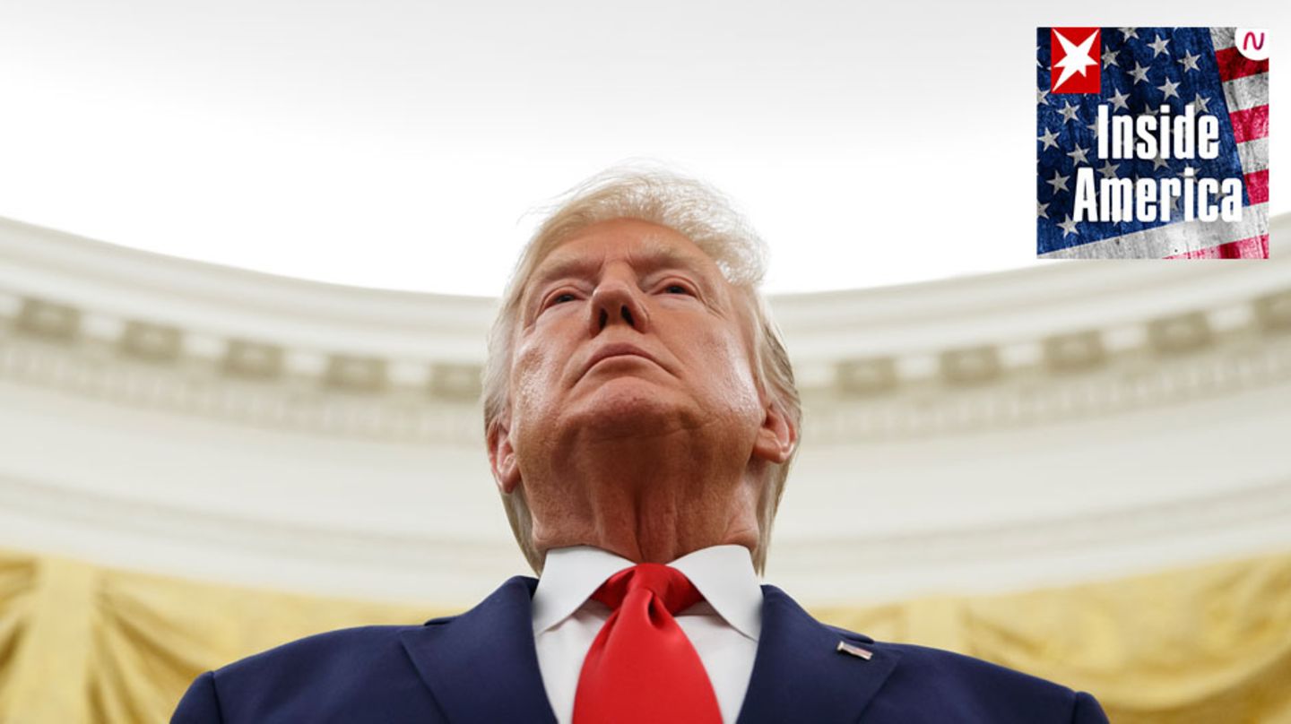 Donald Trump, Präsident der USA, im Oval Office des Weißen Hauses