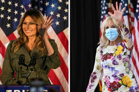 First Lady Melania Trump und die ehemalige Second Lady Jill Biden.