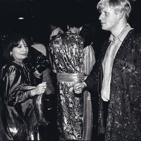 Der junge Boris Johnson, schon damals unverkennbar, beim „Sultans Ball“ 1986 im Rathaus von Oxford