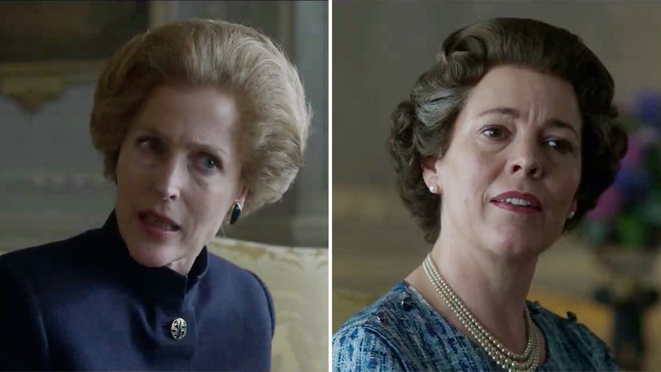 Margaret Thatcher und die Queen in "The Crown" Margaret Thatcher und die Queen in "The Crown"