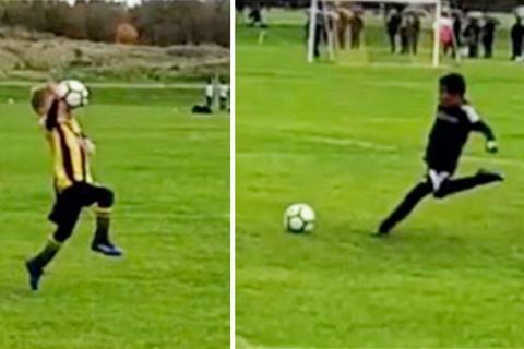 Torwart bolzt Stürmer den Ball ins Gesicht – Sekunden später flippt der ganze Sportplatz aus