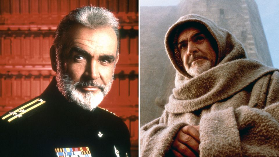 Sean Connery in „Jagd auf Roter Oktober“ und „Der Name der Rose“