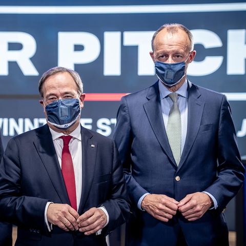 Die drei Kandidaten für den Bundesvorsitz der CDU: Norbert Röttgen, Armin Laschet und Friedrich Merz (v.l.n.r.)