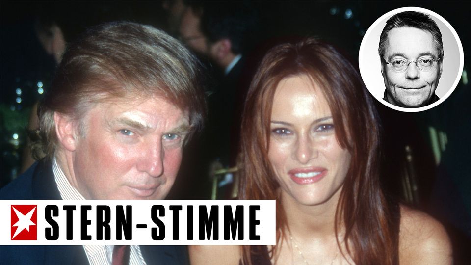 Als die heutige First Lady noch Melania Knauss hieß, hat stern-Kolumnist Michael Streck Donald Trump und sie mal im Trump Tower getroffen (Archivbild von 1999)