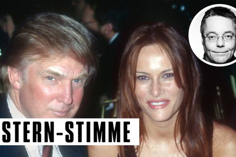 Als die heutige First Lady noch Melania Knauss hieß, hat stern-Kolumnist Michael Streck Donald Trump und sie mal im Trump Tower getroffen (Archivbild von 1999)