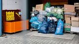 Spenden in der Halle