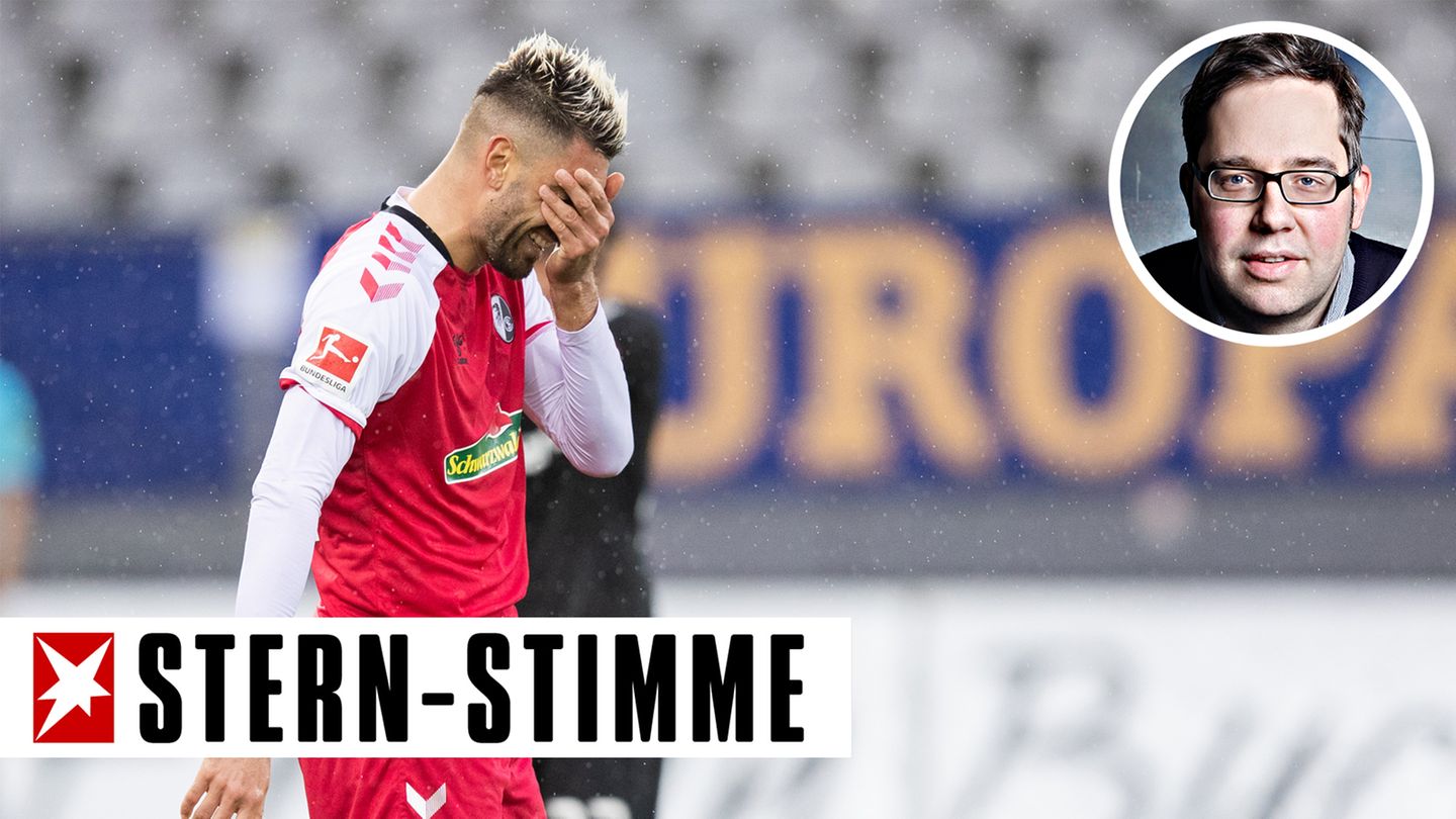 Da mag man gar nicht mehr hinschauen. Freiburgs Vincenzo Grifo im Spiel gegen Leverkusen