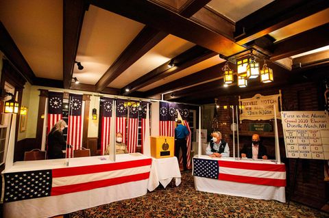 Das Wahllokal in Dixville Notch