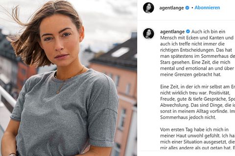 Jennifer Lange äußert sich auf Instagram zum "Sommerhaus der Stars"