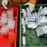 Lebensmittel in Kisten