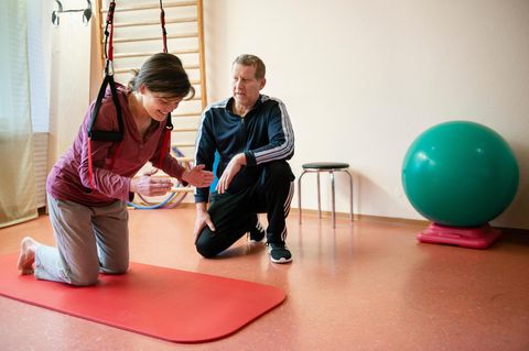Abja Reumschüssel bei der Physiotherapie