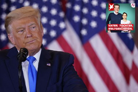 Podcast "Vater. Tochter. Weltgeschehen.": Die Sorgen einer Familie vor einem erneuten Trump-Sieg
