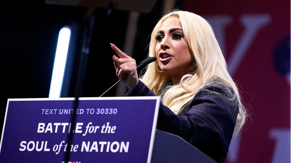 Auch Lady Gaga forderte im Vorfeld die US-Bürger zum Wählen auf