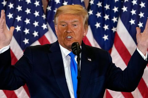 Donald Trump erklärte sich noch während der Auszählung zur US-Wahl 2020 zum Sieger