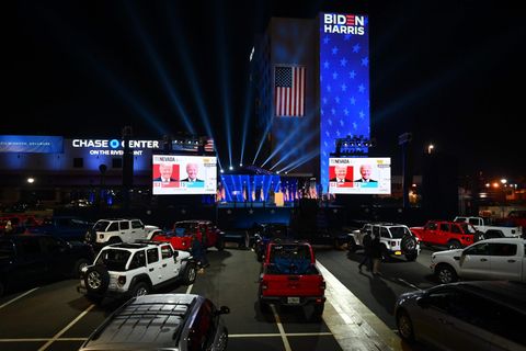 Wilmington, Delaware: Unterstützer von Joe Biden verfolgen die Wahl