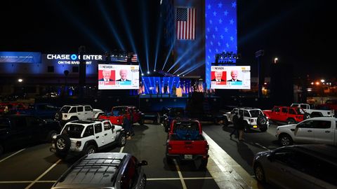 Wilmington, Delaware: Unterstützer von Joe Biden verfolgen die Wahl