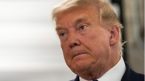 Donald Trump zieht ein unzufriedenes Gesicht